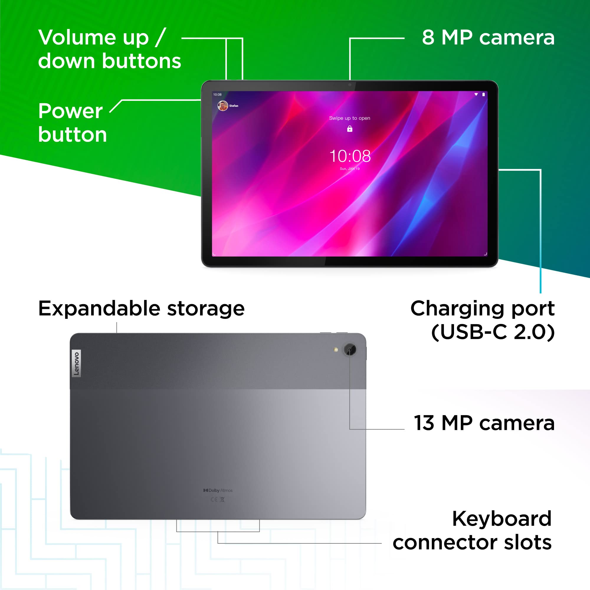 Lenovo Tab P11 Plus (1st Gen) - 2021 - Tablet - Long Battery Life - 11
