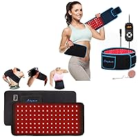 Red Light Therapy Near Infrared Light Therapy for Body Wrap Belt with Timer for Waist Back Shoulder Knee Leg Pain Relief Wound Healing Joint Inflammation Muscle Relax, Idea Gift for Women Men