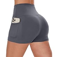 CAMPSNAIL Biker Shorts Women with Pockets - 3