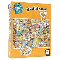 Gudetama “Amazing Egg-Ventures” 1000 Piece Jigsaw Puzzle | Collectible Anime Puzzle Artwork Featuring a Collage of Sanrio’s Gudetama | Officially-Licensed Gudetama Puzzle & Merchandise