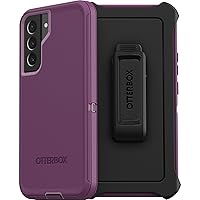 OtterBox Galaxy S22+ Defender Series Case - HAPPY PURPLE, Rugged & Durable, with Port Protection, Includes Holster Clip Kickstand