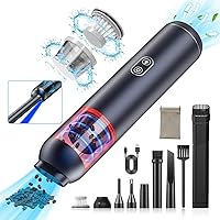 Car Vacuum Portable Cordless, 3 Lighting Modes | Car Vacuum Cleaner with Blue Dust Light, 14000Pa Ultra Powerful Suction Portable Vacuum for Car Rechargeable, Suitable for Indoor/Outdoor use.