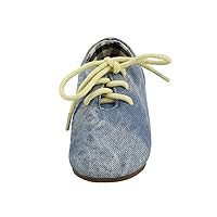 Unisex Baby Boy Denim Classic Oxford Shoes Toddler Size (9, Blue)