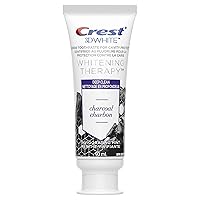 Crest 3D White Whitening Therapy Deep Clean Fluoride Toothpaste with Charcoal, Invigorating Mint, 3oz/90mL (Pack of 3)