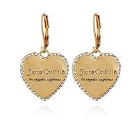 Juicy Couture Goldtone Heart Drop Earrings