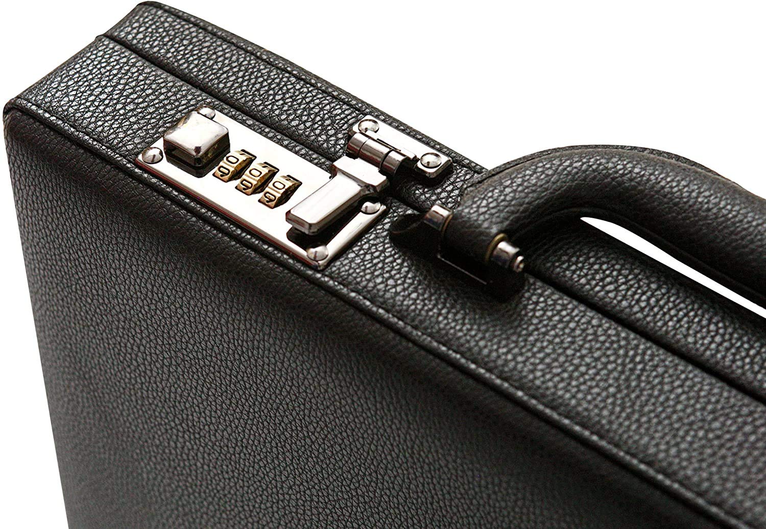 Tassia Slimline Attache Business Briefcase - Leather Look Pu
