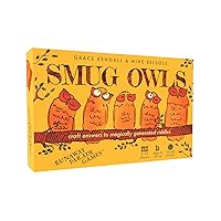 Smug Owls Card Game - A Hilarious & Creative Riddle-Solving Party Game for Kids and Adults | Fun for The Whole Family | 8+ | 15-20 min | 3-15 Players