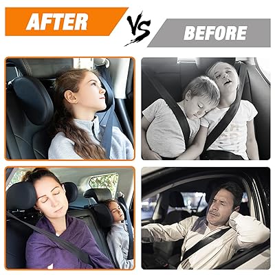  Heapany Car Headrest Pillow, Roadpal Adjustable