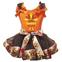 Petitebella Little Thankful Girl Petal Skirt Outfit Nb-8y