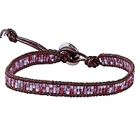 KELITCH Women Crystal Beads Wrap Bracelet Wthire Leather Bracelet Miyuki Charm Bracelets Jewelry New