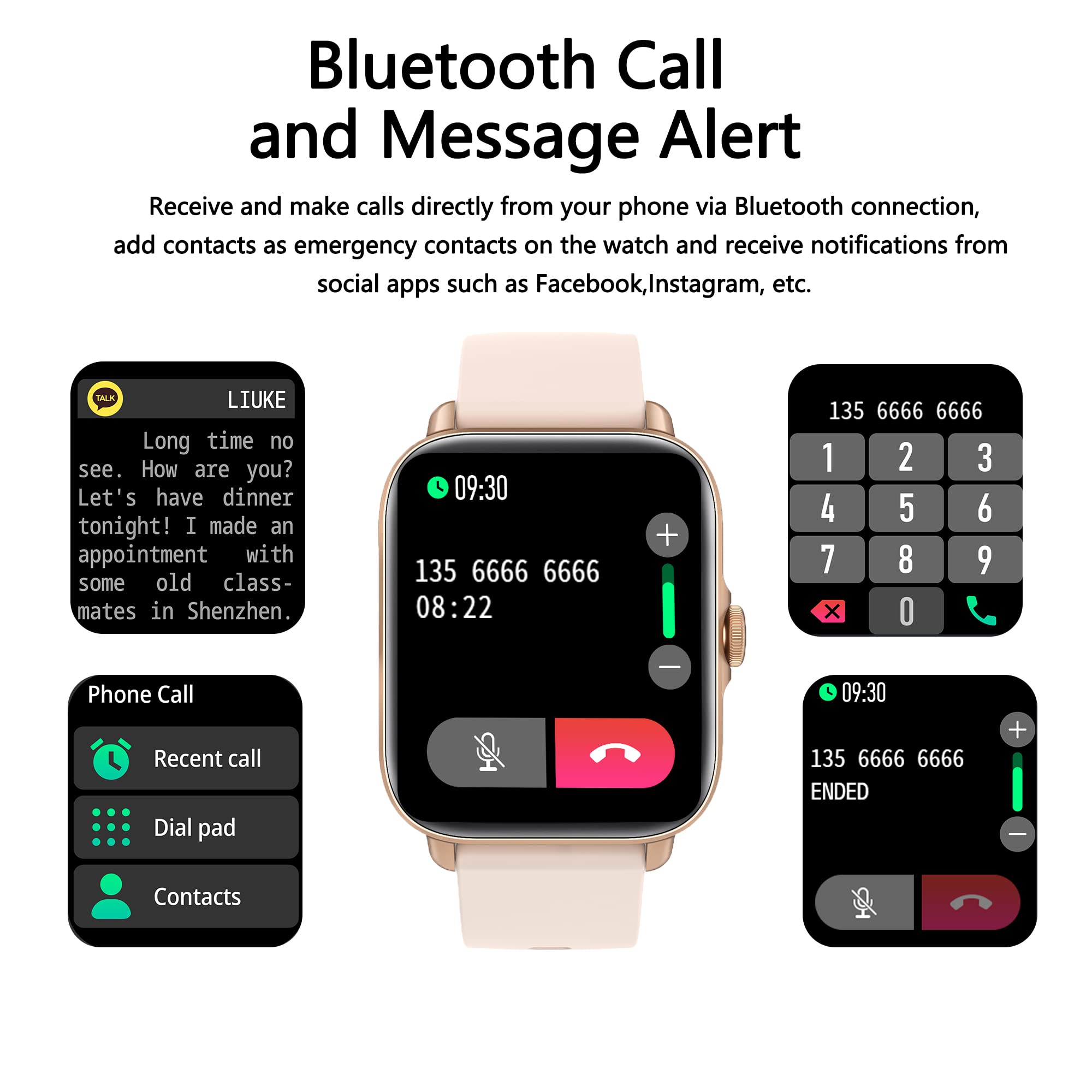 Smart Watch (Answer/Make Call), 1.7