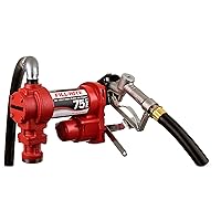 Fill-Rite - FR4410H FR4410G 24 Volt DC Hi-Flow Fuel Transfer Pump with 1 Inch x 12 Foot Hose, and 1 Inch Manual Nozzle