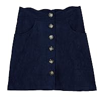Amy Byer Girls' Button Front Skirt
