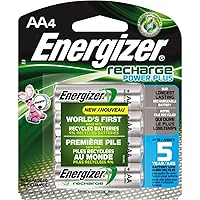 Energizer NiMH Rechargeable Batteries, AA, 4 Batteries Each (Pack of 4)