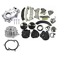 Timing Chain Kit with Water and Oil Pump Compatible with Cadillac CTS SRX STS Buick Allure Enclave LaCrosse Saab Suzuki 2.8L 3.0L 3.6L DOHC 24V