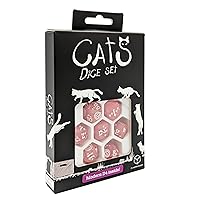 Q-Workshop Cats Dice Set Daisy, Dice Game