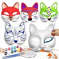  TOYANDONA Therian Mask, DIY Paintable Blank Masks, White Hand  Painted Face Mask, Paper Mache Masks to Decorate, Cat Masks for Cosplay,  Masquerade Costume, Party Favors - 10 Pack : Arts, Crafts