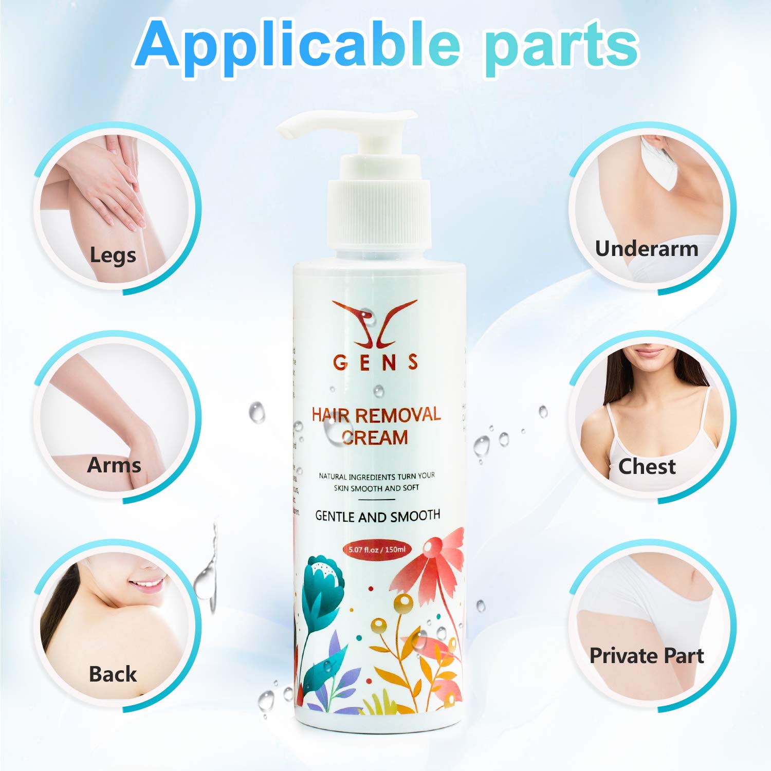 Mua Hair Removal Cream Painless for Women and Men Suitable for Body Skin  and Private Parts JC Gens Soothing Depilatory trên Amazon Mỹ chính hãng  2023 | Giaonhan247