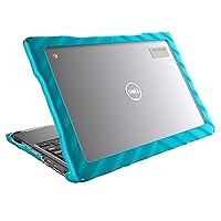 Gumdrop DropTech Laptop Case Fits Dell Chromebook 3110 | 3100 (Clamshell) Designed for K-12 Students Teachers and Classrooms–Drop Tested Rugged Shockproof Bumpers for Reliable Device Protection – Teal