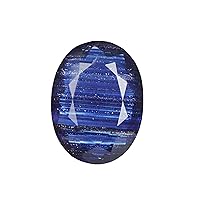 Hydro Thermal Blue Topaz 83.00 Carat Oval Cut Gemstone With Golden Sparkle