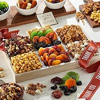 Broadway Basketeers Dried Fruit And Nuts Appreciation Gift Basket - A Healthy Assortment of Fruits And Nuts, Great for Thank You Gifts, Corporate, Men, and Women