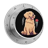 Golden Retriever Dog Kitchen Timer Countdown Cooking Timer Reminder Wind Up Timer for Home Study