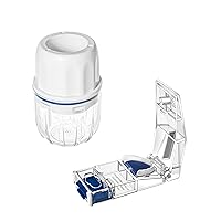 Pill Crusher and Pill Splitter Combo Package Lite Pill Grinder – Medication Crusher and Fine Powder Grinder - MAXSPLIT Pill Splitter - Pill Cutter for Small and Large Pills (Blue)