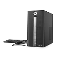 HP Pavilion Desktop Computer, Intel Core i7-7700, 12GB RAM, 1TB Hard Drive, Windows 10 (570-p030, Black)