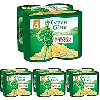 Green Giant Whole Kernel Sweet Corn, 16 Pack of 15.25 Ounce Cans