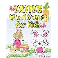 Easter Word Search: Activity Book For Kids And Toddlers Boys & Girls 4-8 Years Old