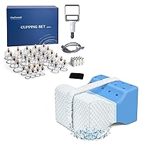 32 Cups Cupping Therapy Set and Cooling Knee Pillow for Side Sleepers