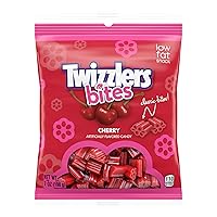 TWIZZLERS Bites Cherry Candy Bags, 7 oz (12 Count)