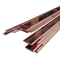 Copper Flat Bar 3mm x 30mm x 1000mm, C110 Copper Bus Bar 99% Copper T2 Cu Metal