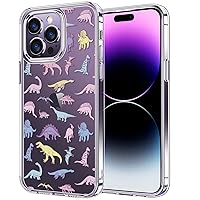 bicol Crystal Case for iPhone 14 Pro Max, Clear Fashion Designs Phone Case for Women Girls, Stylish Slim Hard PC+TPU Bumper Protective Phone Cover for iPhone 14 Pro Max 6.7