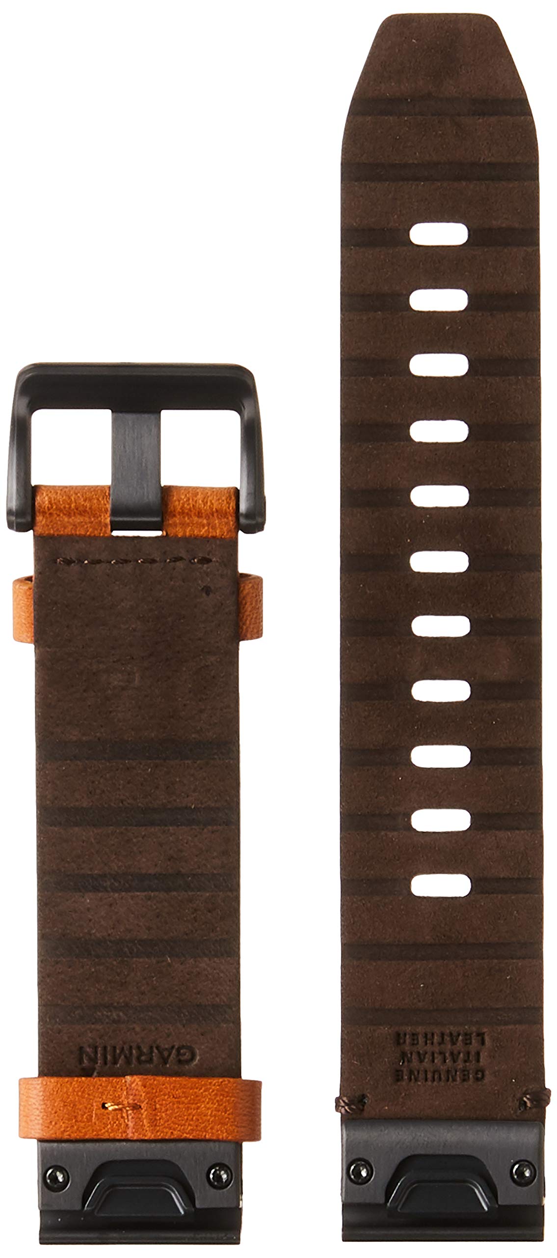 Garmin QuickFit 22 Watch Band - Chestnut Leather