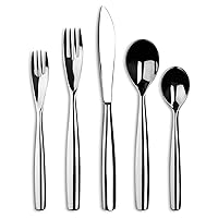 Ginkgo International Charlie 5-Piece Stainless Steel Flatware Place Setting, Service for 1