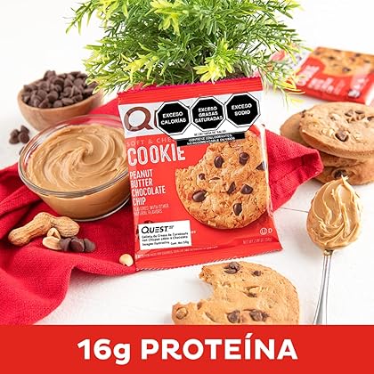 Quest Nutrition Peanut Butter Chocolate Chip High Protein Cookie, Keto Friendly, Low Carb, 24.5 Oz, 12 count (Pack of 1)