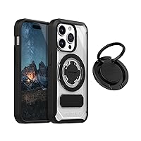 Rokform - iPhone 15 Pro Crystal Case + MagSafe Compatible Sport Ring Stand & Grip