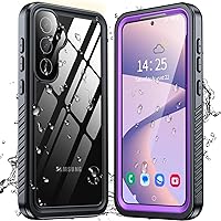 ANTSHARE for Samsung Galaxy S23 FE 5G Case Waterproof, Built in Screen Protector 360° Full Body Heavy Duty Protective Shockproof IP68 Underwater Case for Galaxy S23 FE 5G - Purple