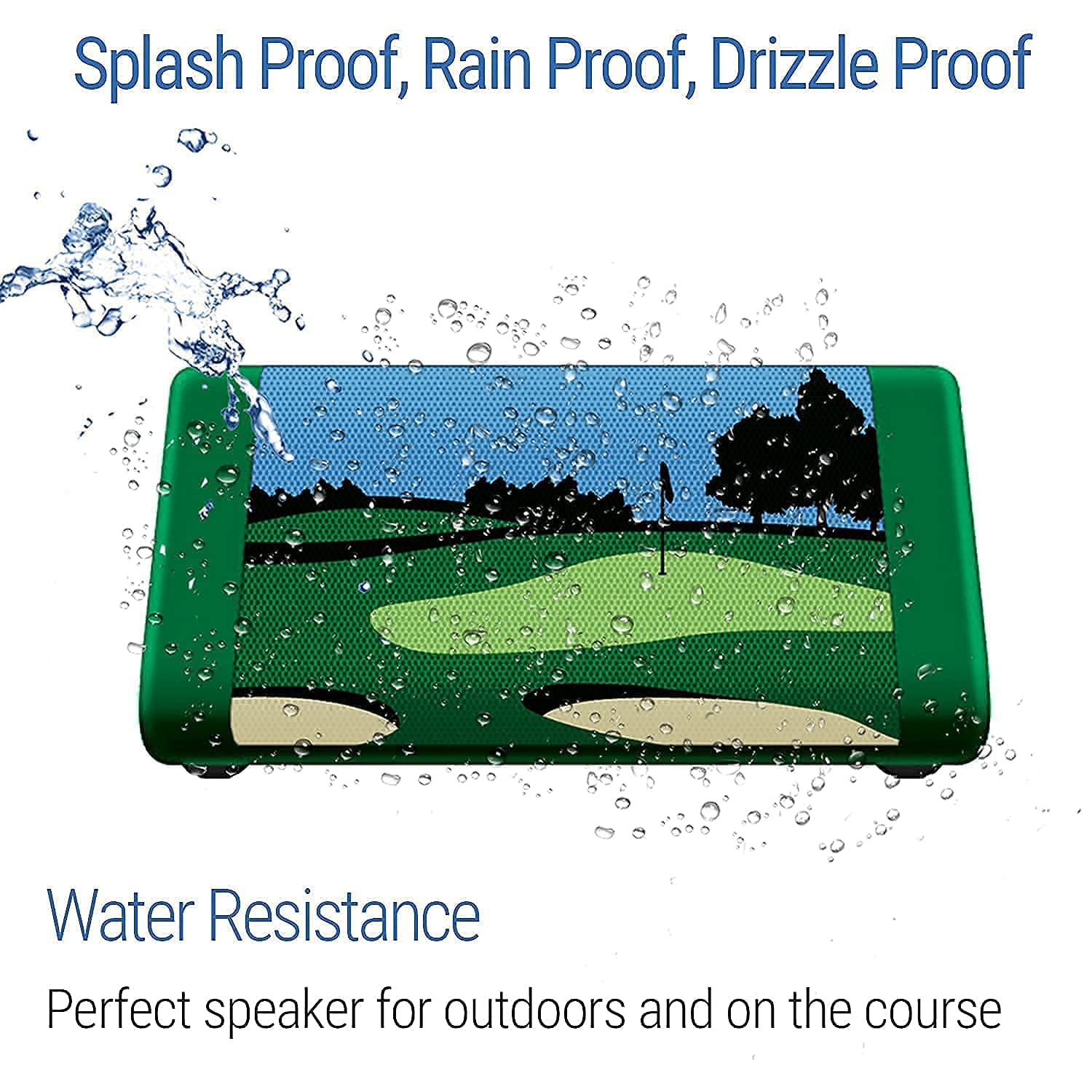 Cambridge Soundworks OontZ Golf Bluetooth Speaker with Bracket & Clamp Mount, IPX5 Water Resistant, Portable, Special Edition Bluetooth Speaker