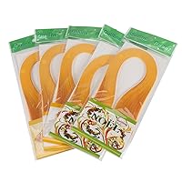Quilling Strips, 600 Strips Pure Colors 3x39cm Quilling Paper Strips Quilling Paper Set for DIY Hand Craft (orange)
