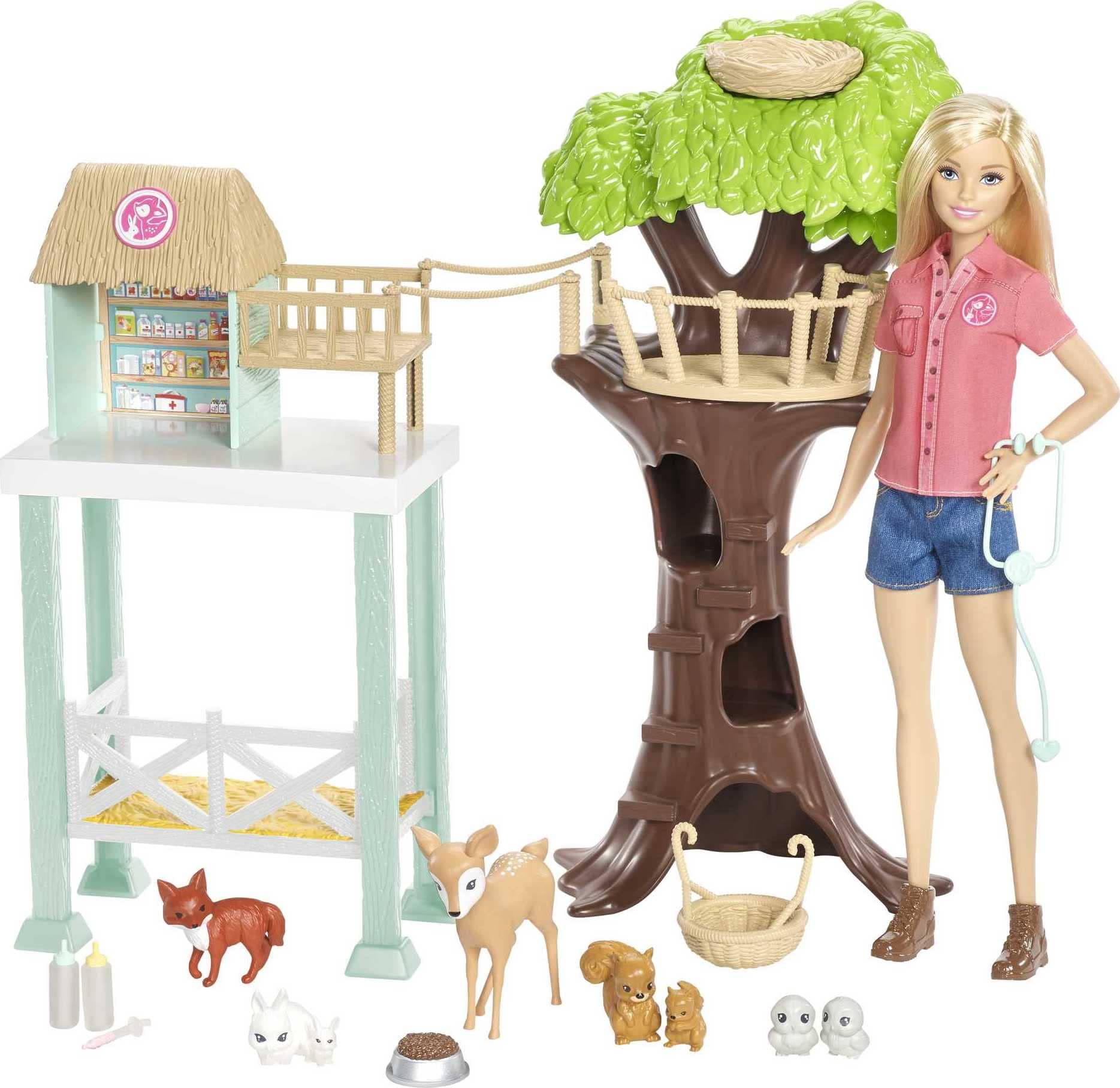 Mua ​Barbie Doll and Animal Rescue Center with 8 Animals trên Amazon Mỹ  chính hãng 2023 | Fado