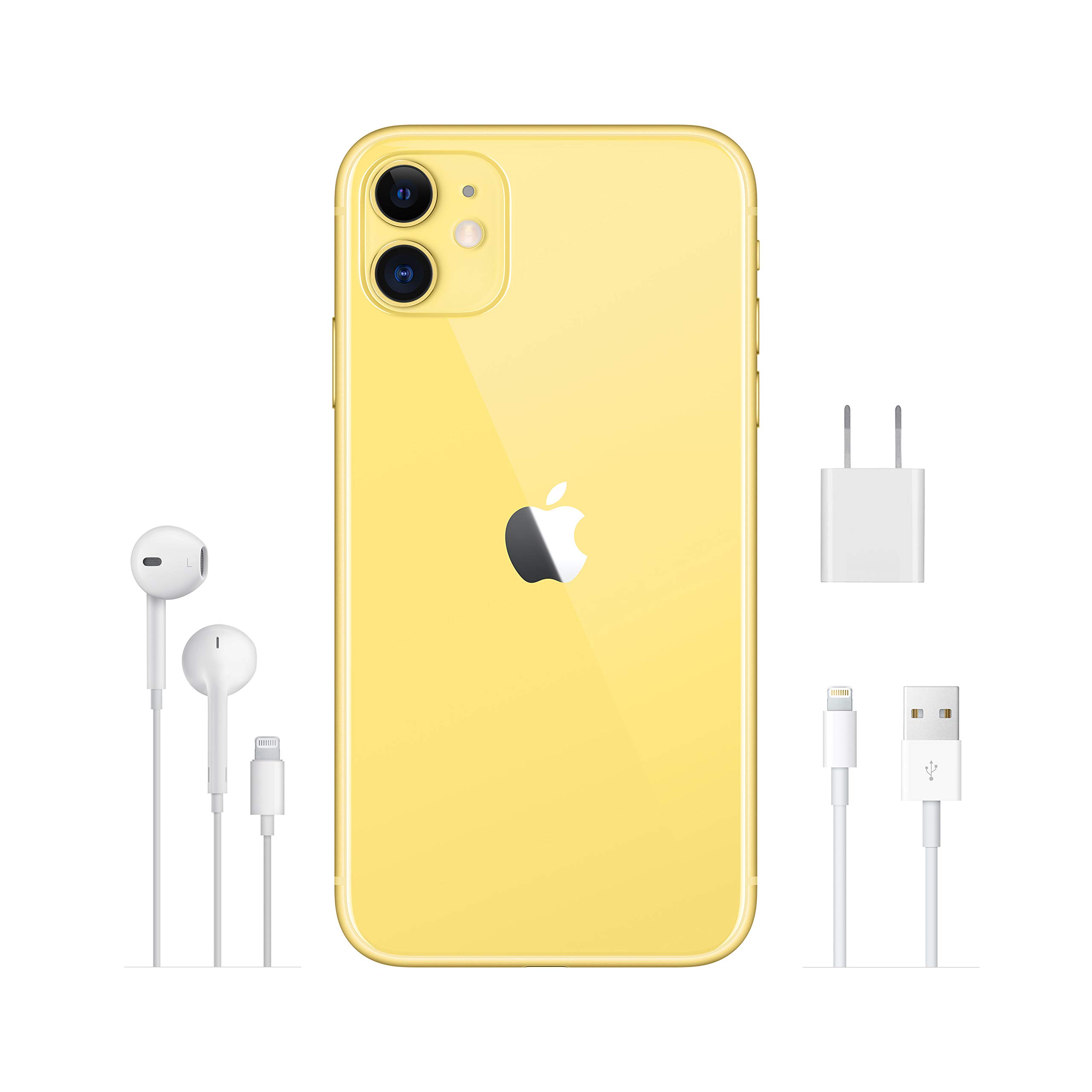 Apple iPhone 11 [64GB, Yellow] + Carrier Subscription [Cricket Wireless]
