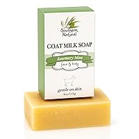 Goat Milk Soap bar- Rosemary Mint - For Eczema, Psoriasis & Dry Sensitive Skin. (Each Bar 4-4.5 oz)