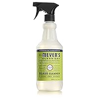 MRS. MEYER'S CLEAN DAY Mirror & Window Cleaner, Great for Indoor & Outdoor Glass Surfaces, Lemon Verbena, 24 Fl Oz