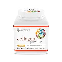 Youtheory Vanilla with Biotin Collagen Powder, 4.7 Oz