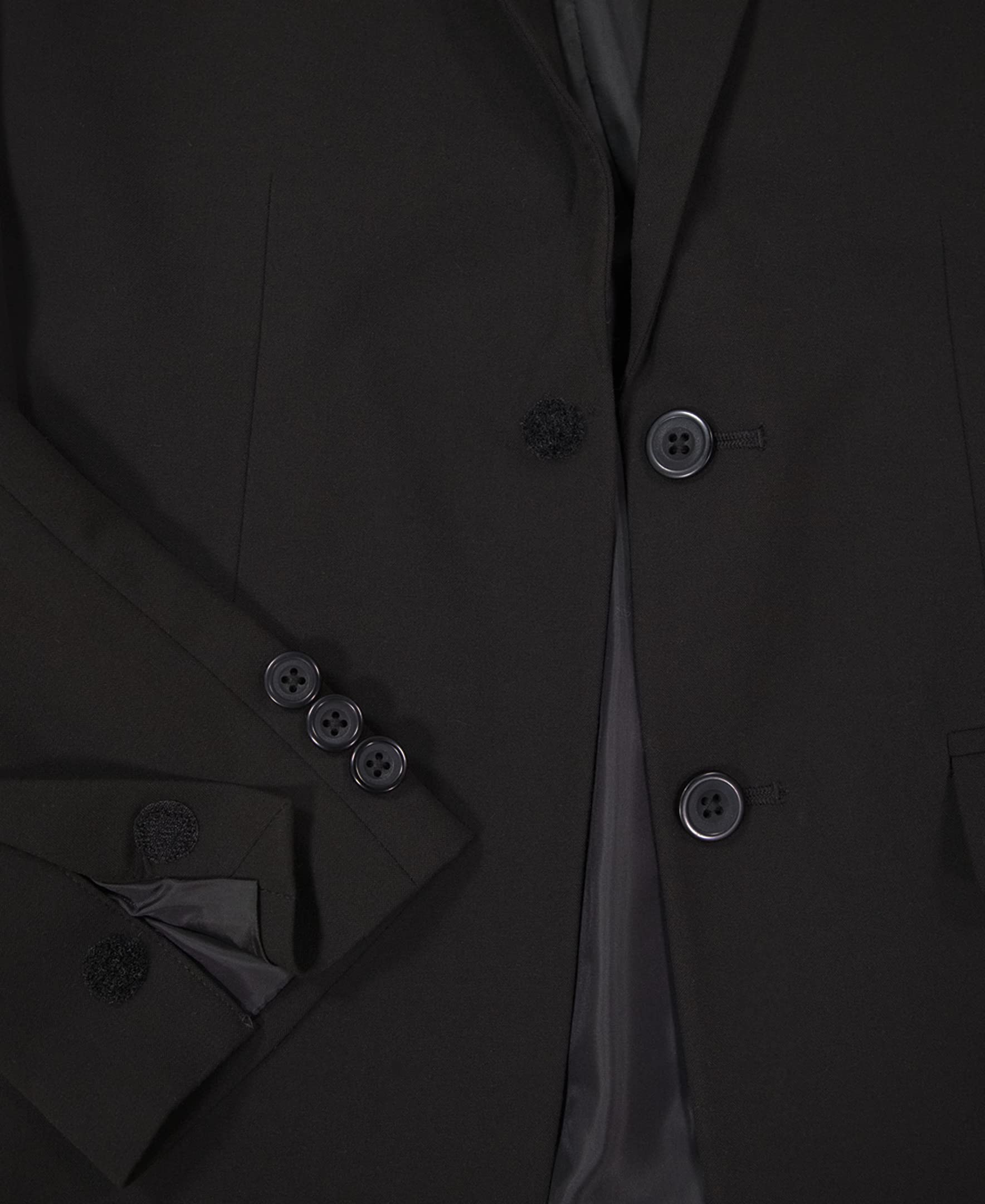 Van Heusen Boys' Adaptive Flex Stretch Suit Jacket, Faux Buttons & Velcro Closure