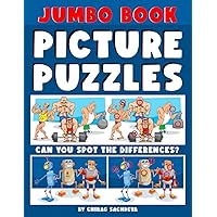 Jumbo Book of Picture Puzzles: Picture Puzzle Spot the Differences Book for Kids & Adults, 50 Beautiful Cartoon Puzzles of Artworks with Solution - FREE 12 IQ Test Activities. Jumbo Book of Picture Puzzles: Picture Puzzle Spot the Differences Book for Kids & Adults, 50 Beautiful Cartoon Puzzles of Artworks with Solution - FREE 12 IQ Test Activities. Paperback