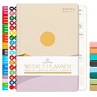 2024 Planner, Daily Journal & Gratitude Journal All-In-One with To Do List, Self Care Prompts & Habit Tracker - 5.8 x 8.3 - Evening