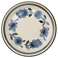 みのる陶器(Minorutouki) Marusan Kondo 21812 Plate, L, Scandinavian, One Plate, Folk Art, Scandinavian, Vintage, Double-sided Design, For Home, Cafe, Tableware, Clasico, Made in Japan